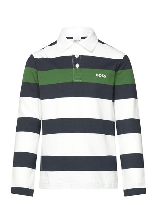 BOSS Long Sleeve Polo BOSS Patterned