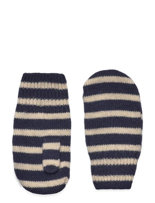 Se mp Denmark Bergen Striped Mittens Mp Denmark Navy ved Booztlet