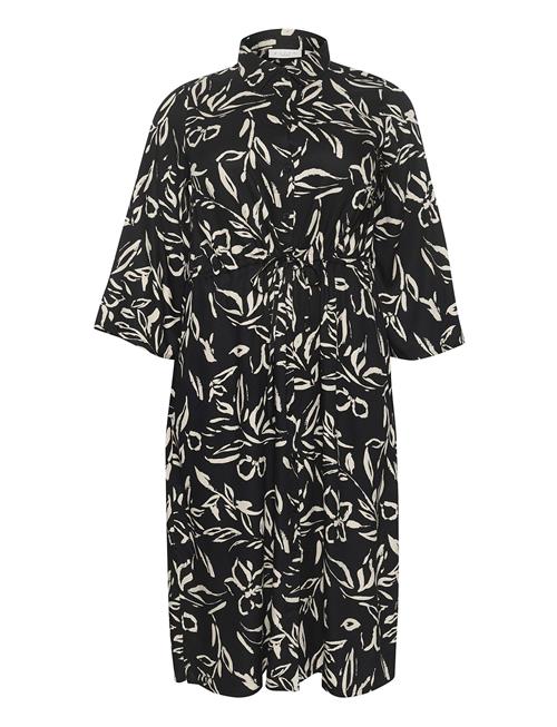 Kaffe Curve Kcflora Shirt Dress Kaffe Curve Black