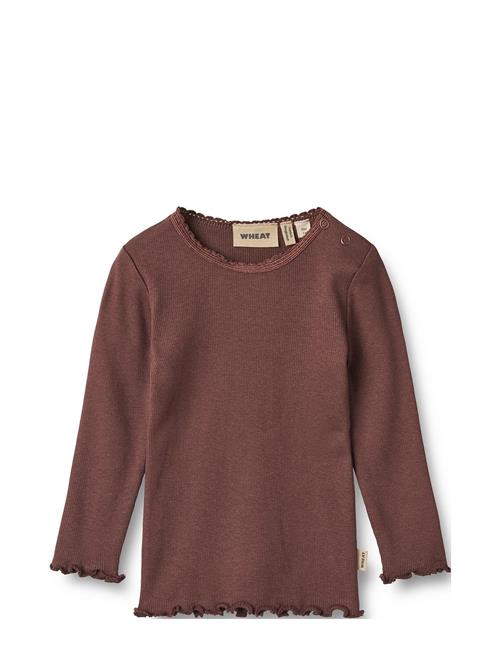 Rib T-Shirt L/S Reese Wheat Brown