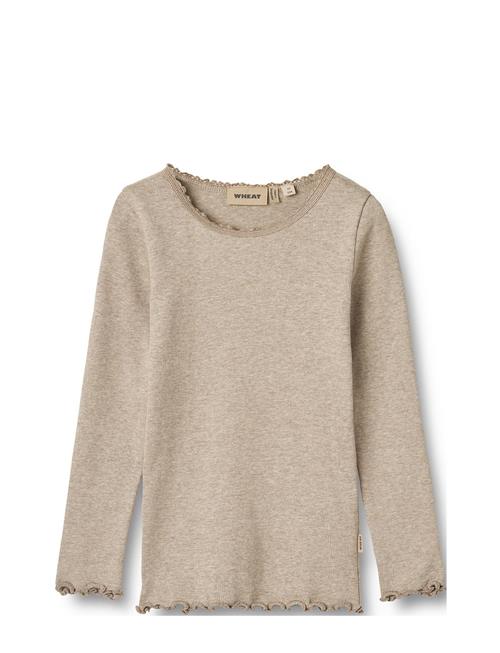 Rib T-Shirt L/S Reese Wheat Beige