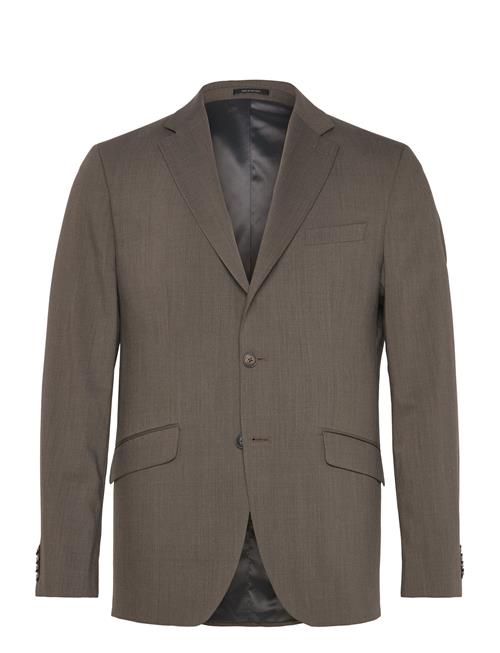 Se Lindbergh Black Technical Stretch Blazer - Combi Su Lindbergh Black Brown ved Booztlet