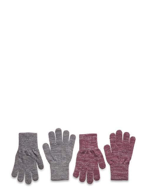 Melton Comfy Glitter Gloves 2-Pack Melton Grey