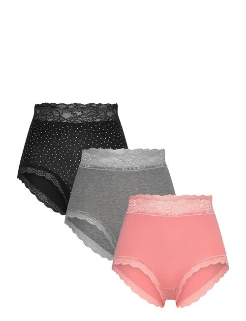 Lindex Brief High Emelie Lace 3 P Lindex Pink