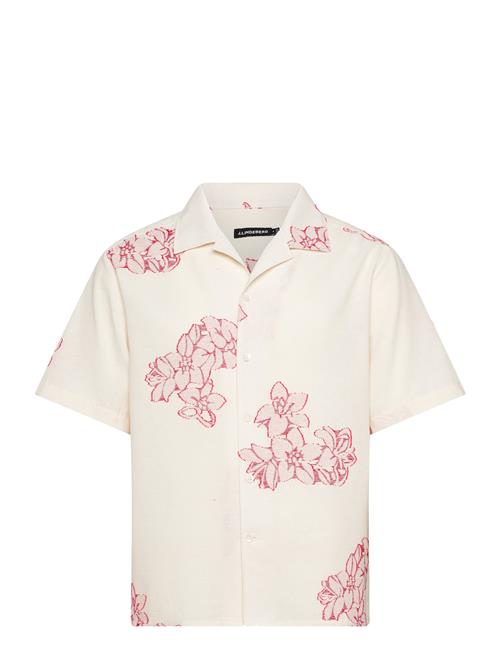 J. Lindeberg Donso Fil Coupe Floral Shirt J. Lindeberg White