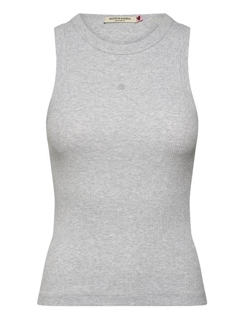 Scotch & Soda Core Rib Racer Tank Scotch & Soda Grey