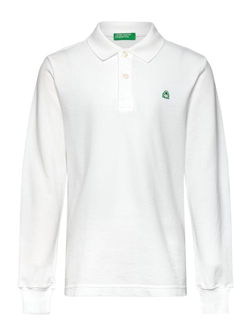 United Colors of Benetton L/S Polo Shirt United Colors Of Benetton White