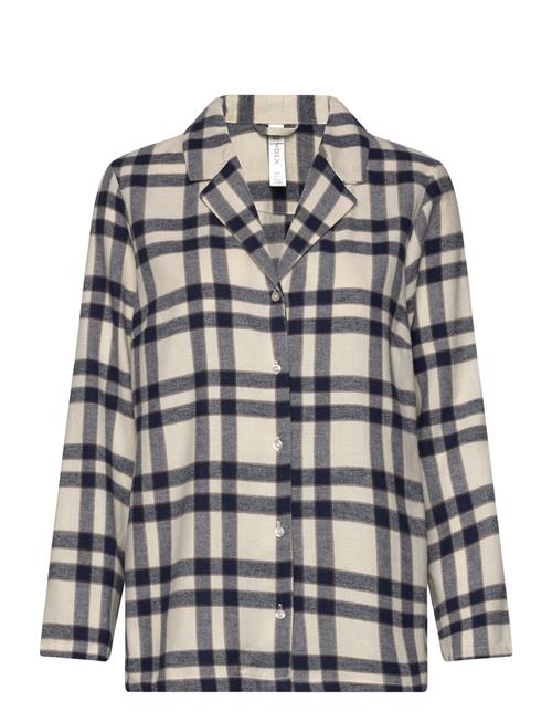 Lindex Nightshirt Flannel Check Lindex Cream