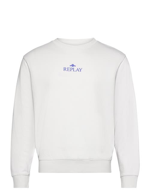 Se Replay Jumper Regular Replay White ved Booztlet