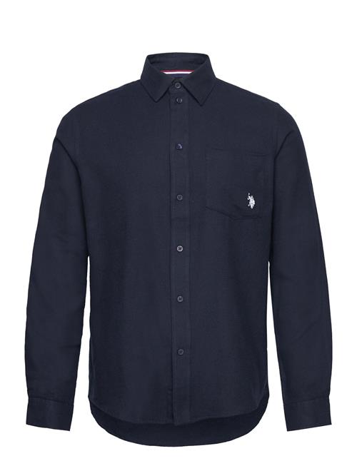 U.S. Polo Assn. Kim Reg Flannel Uspa M Shirt U.S. Polo Assn. Navy