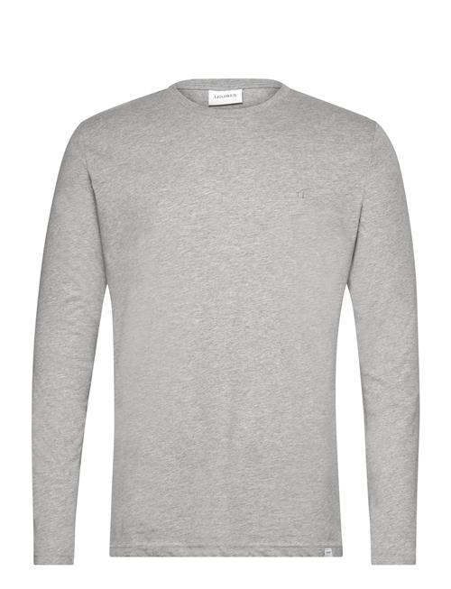 Les Deux Nørregaard Ls T-Shirt Tonal Les Deux Grey