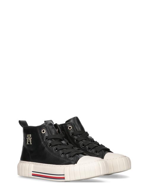 Se Tommy Hilfiger Tommy Hilfiger High-Top Lace Up Sneaker Tommy Hilfiger Black ved Booztlet