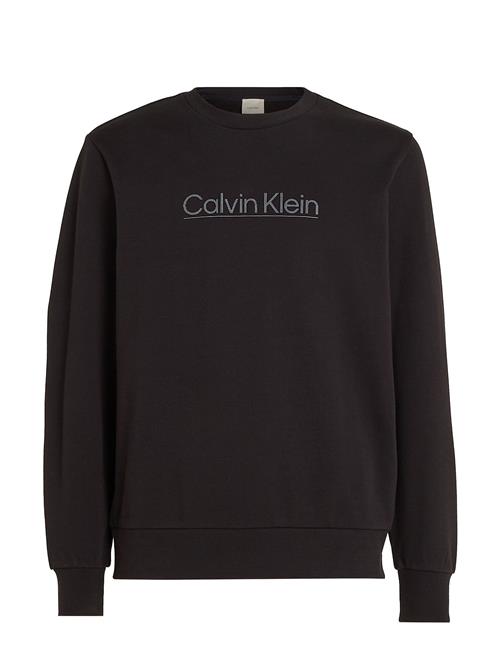 Se Calvin Klein Raised Line Logo Sweatshirt Calvin Klein Black ved Booztlet