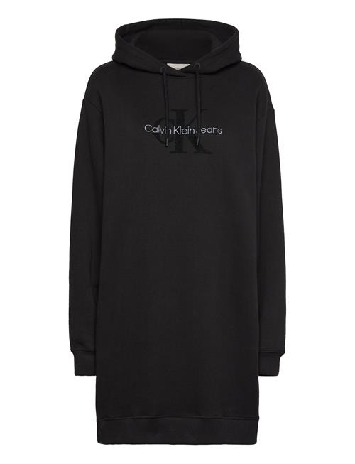 Calvin Klein Jeans Chenille Monologo Hoodie Dress Calvin Klein Jeans Black