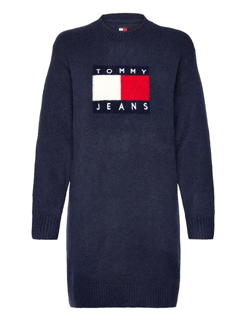 Tommy Jeans Tjw Mlnge Flag Sweater Dress Ext Tommy Jeans Navy