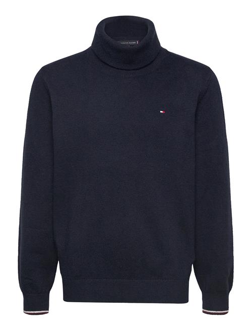 Se Tommy Hilfiger Essential Reg Turtleneck Sweater Tommy Hilfiger Navy ved Booztlet