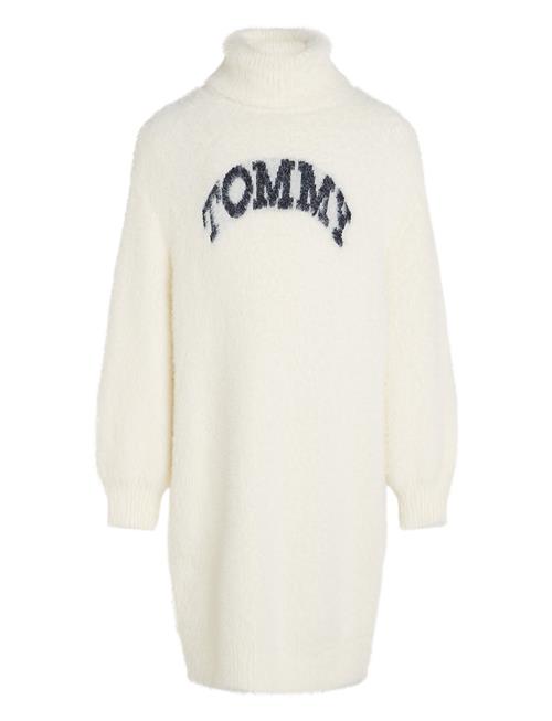 Tommy Hilfiger Tommy Turtleneck Fluffy Dress Ls Tommy Hilfiger White