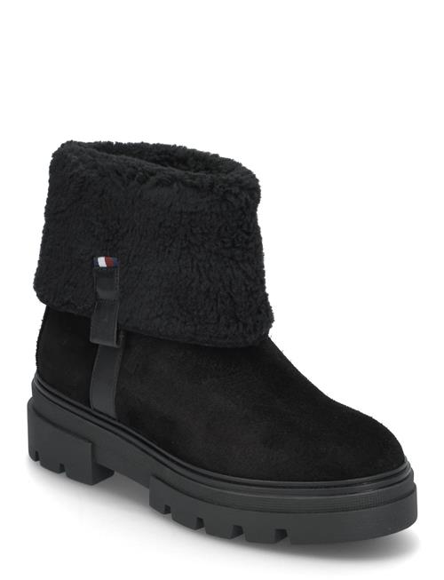 Tommy Hilfiger Faux Fur Suede Roll-Down Boot Tommy Hilfiger Black