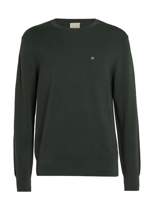 Calvin Klein Micro Pique Structure Sweater Calvin Klein Green