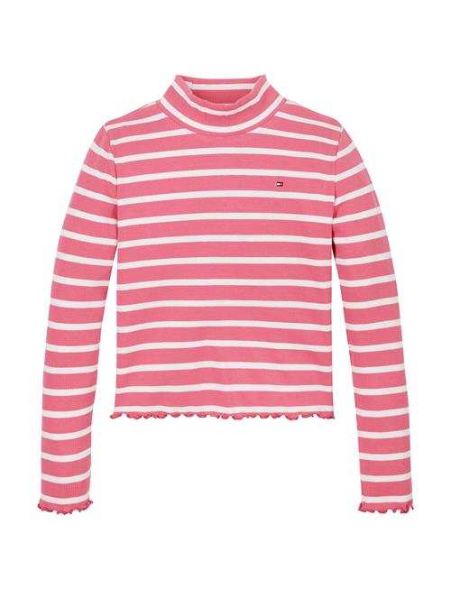 Tommy Hilfiger Mock Neck Rib Top Ls Tommy Hilfiger Pink