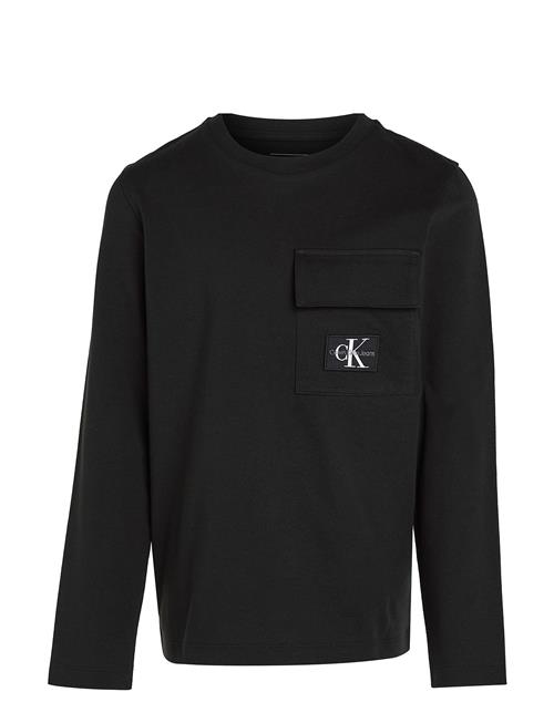 Calvin Klein Badge Reg. Ls T-Shirt Calvin Klein Black