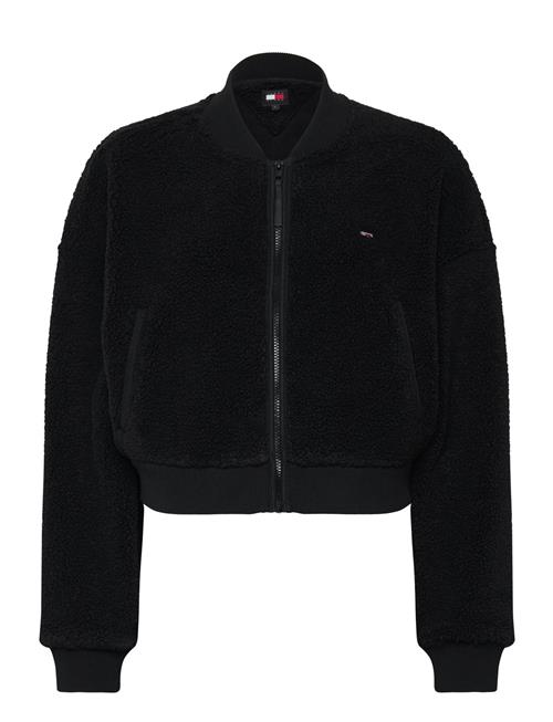 Tommy Jeans Tjw Teddy Zip Thru Tommy Jeans Black