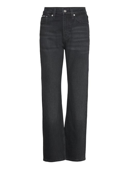 Se Calvin Klein Jeans High Rise Straight Calvin Klein Jeans Black ved Booztlet