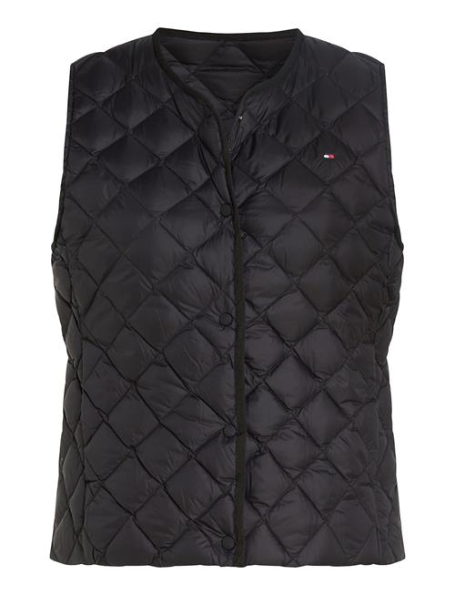 Tommy Hilfiger Lw Down Quilted Collarless Vest Tommy Hilfiger Black