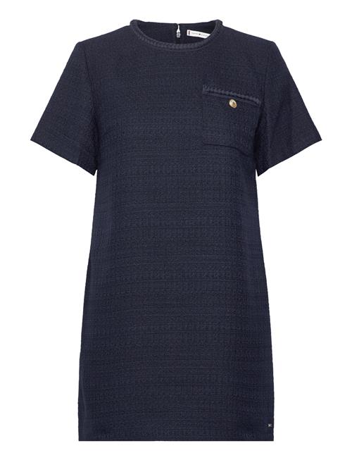 Tommy Hilfiger Tweed Short Shift Dress Tommy Hilfiger Navy