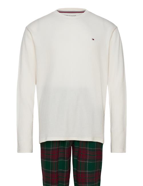 Tommy Hilfiger Ls Waffle Flannel Pj Set Tommy Hilfiger White