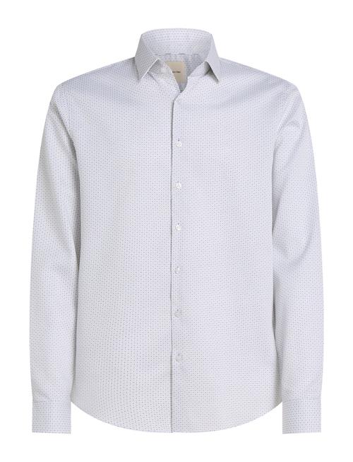 Calvin Klein Ed Micro Dot Slim Shirt Calvin Klein White