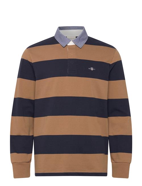 Se GANT Reg Chambray Stripe Heavy Rugger GANT Navy ved Booztlet