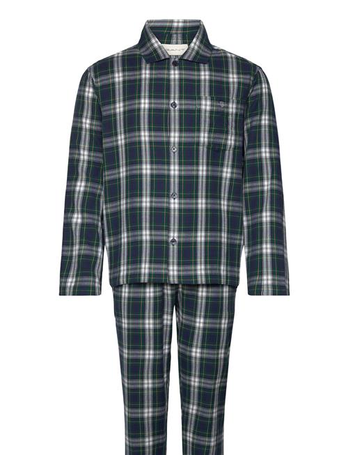 GANT Flannel Pj Set Shirt And Pants GANT Navy