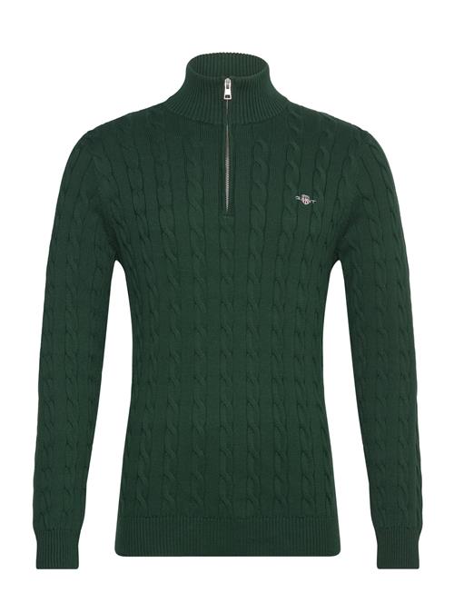 GANT Cotton Cable Half Zip GANT Green