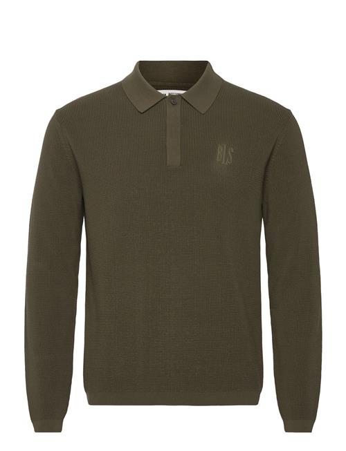 Se BLS Hafnia Willam Knit Polo BLS Hafnia Khaki ved Booztlet