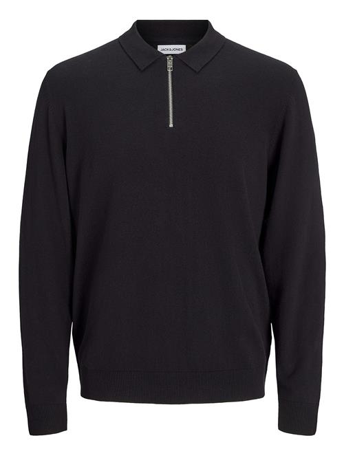 Jack & Jones Jjeemil Knit Polo Half Zip Ls Noos Jack & J S Black