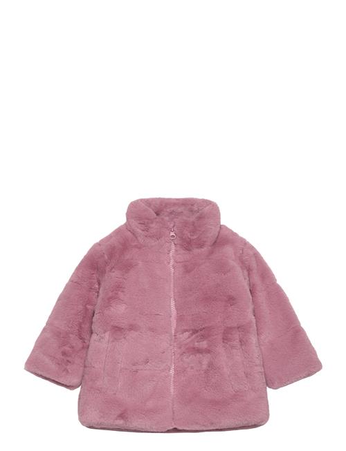 Se name it Nmfmila Faux Fur Jacket Pb Name It Pink ved Booztlet