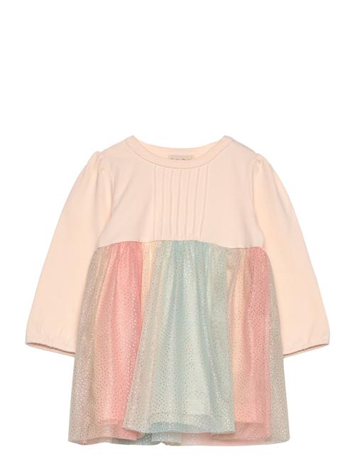 Dress Ls W. Tulle Minymo Pink