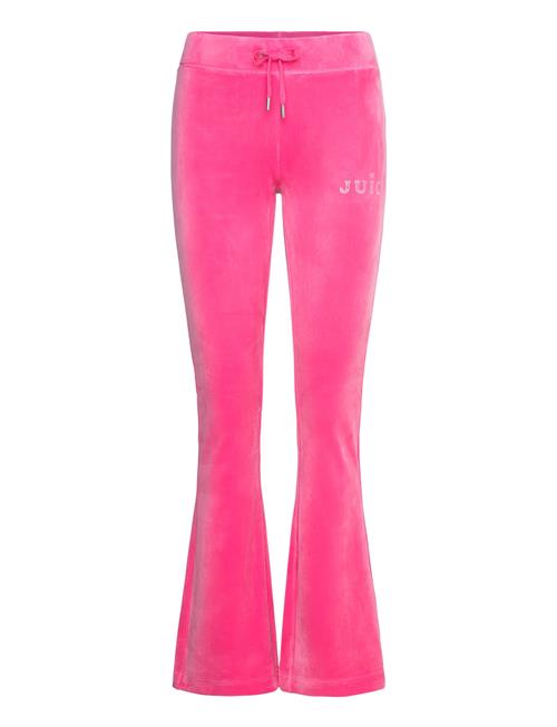 Juicy Couture Lisa Regal Velour Straight Leg Track Pant Juicy Couture Pink