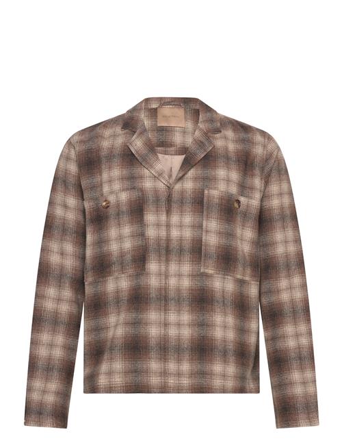 Cosimo Japanese Wool Check Rue De Tokyo Brown