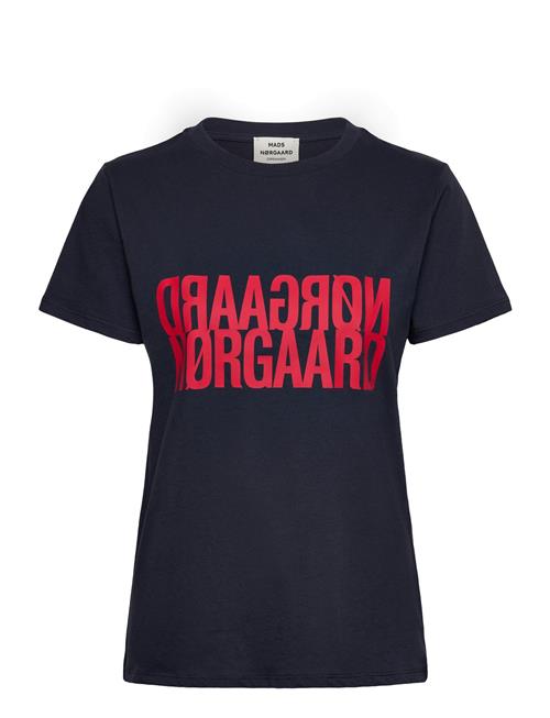 Mads Nørgaard Single Organic Trenda P Tee Mads Nørgaard Navy