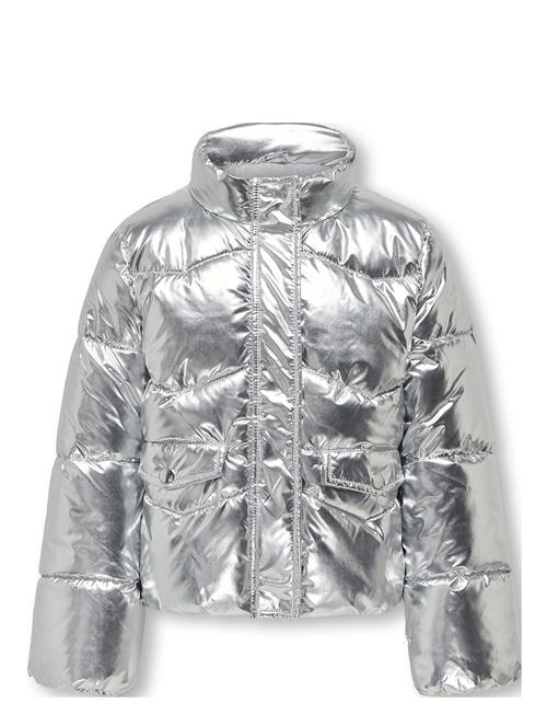 Se Kids Only Kogpearl Puffer Jacket Otw Kids Only Silver ved Booztlet