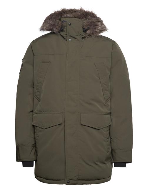 Everest Faux Fur Parka Jacket Superdry Green