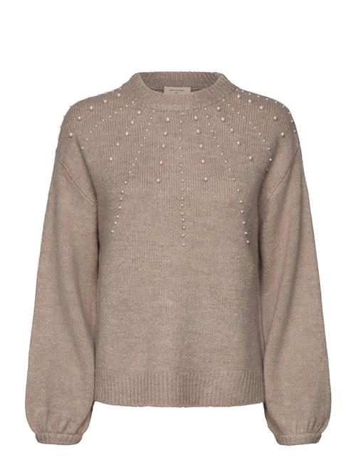 Se FREE/QUENT Fqpearl-Pullover FREE/QUENT Beige ved Booztlet