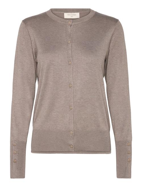 Se FREE/QUENT Fqkatie-Cardigan FREE/QUENT Beige ved Booztlet