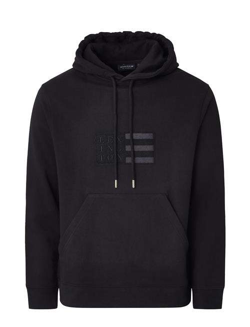 Se Lexington Clothing Kevin Organic Cotton Logo Hoodie Lexington Clothing Black ved Booztlet