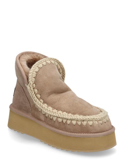 MOU Mini Eskimo Platform Boot MOU Beige