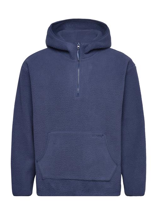 Se LEVI´S Men Hooded Sherpa Pullover Sargass LEVI´S Men Blue ved Booztlet