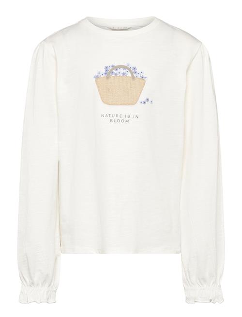 Mango Printed Long Sleeve T-Shirt Mango White