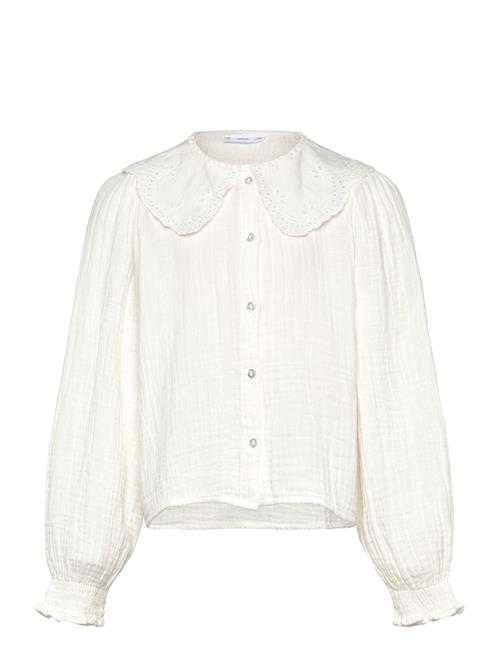 Mango Embroidered Detail Shirt Mango White